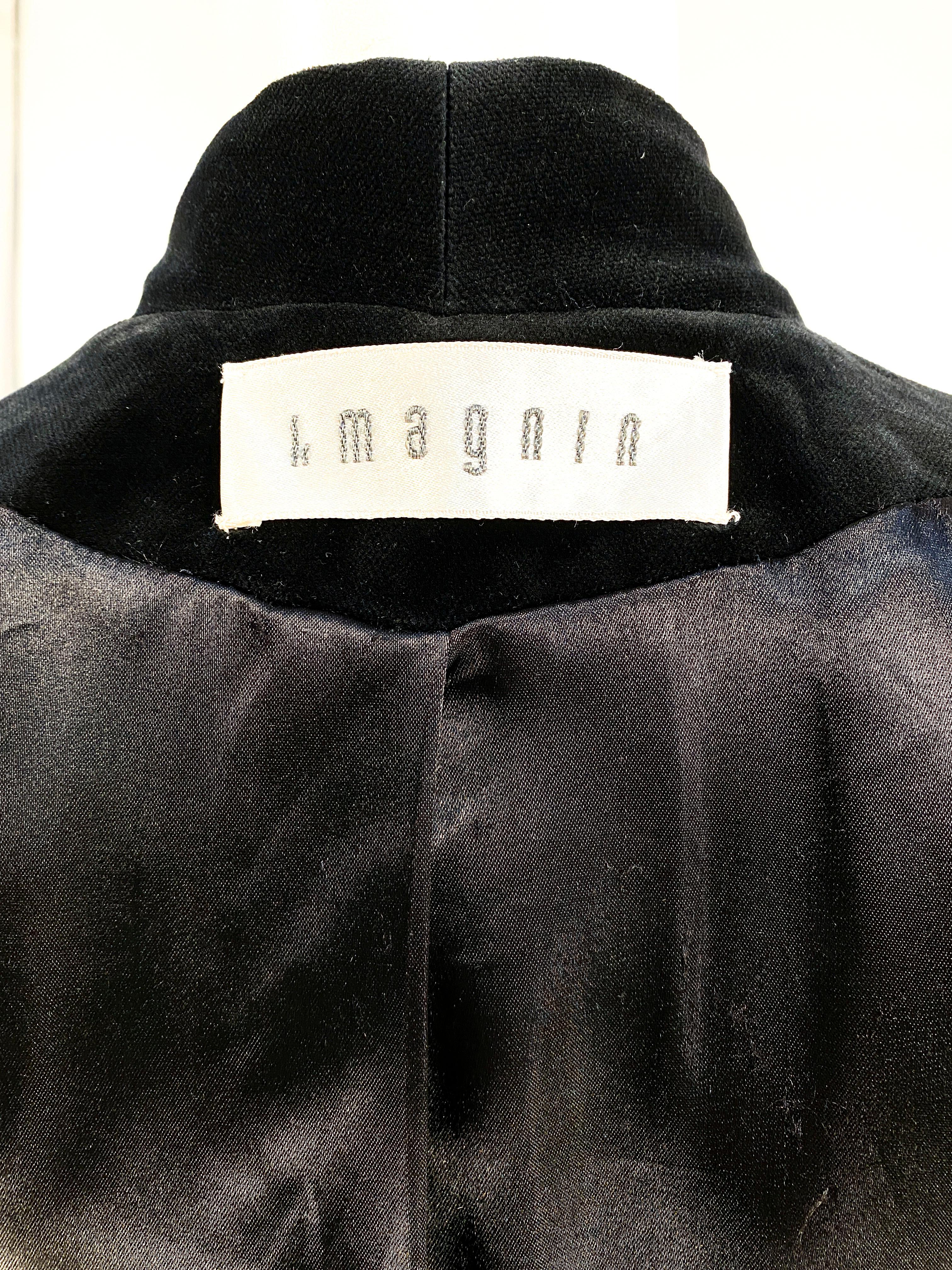 1950s I. Magnin Black Velvet Evening Coat 2