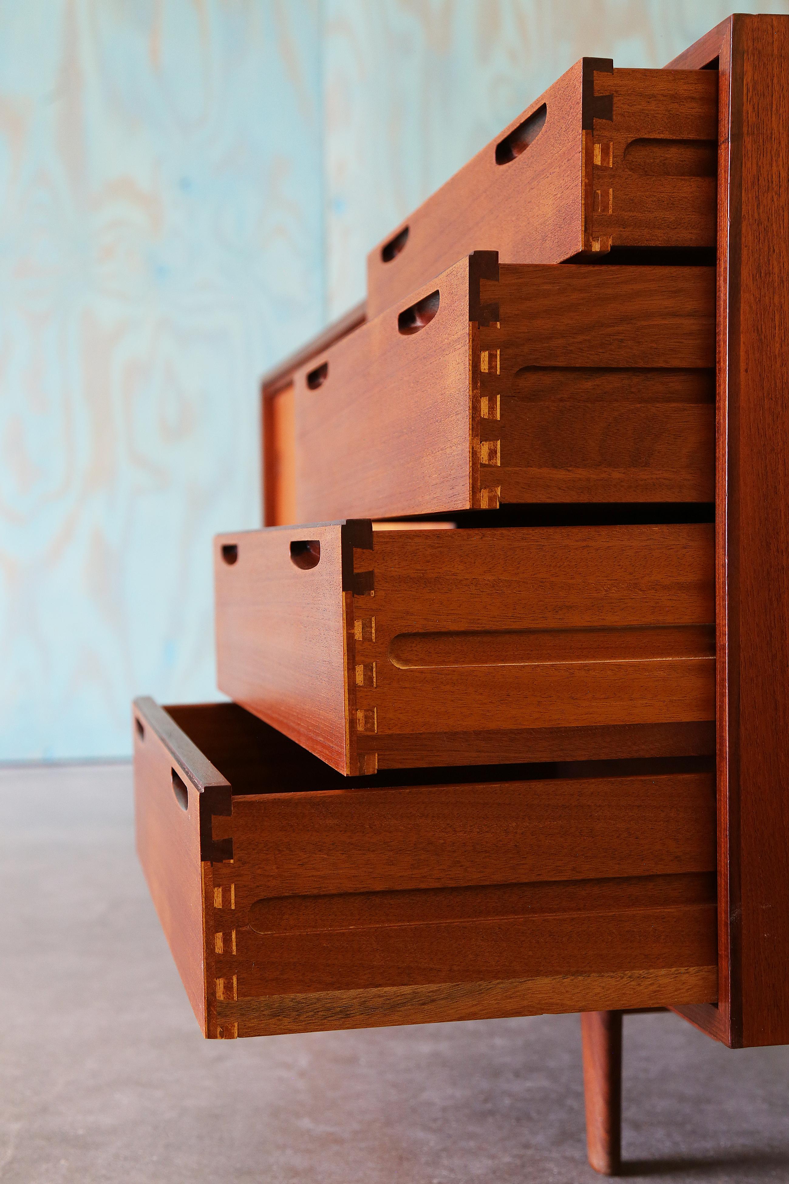 1950s Ib Kofod-Larsen for Clausen and Sons Denmark Teak Sideboard Buffet For Sale 7