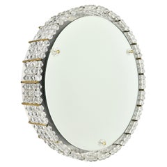Miroir éclairé des années 1950 par Rupert Nikoll, Autriche
