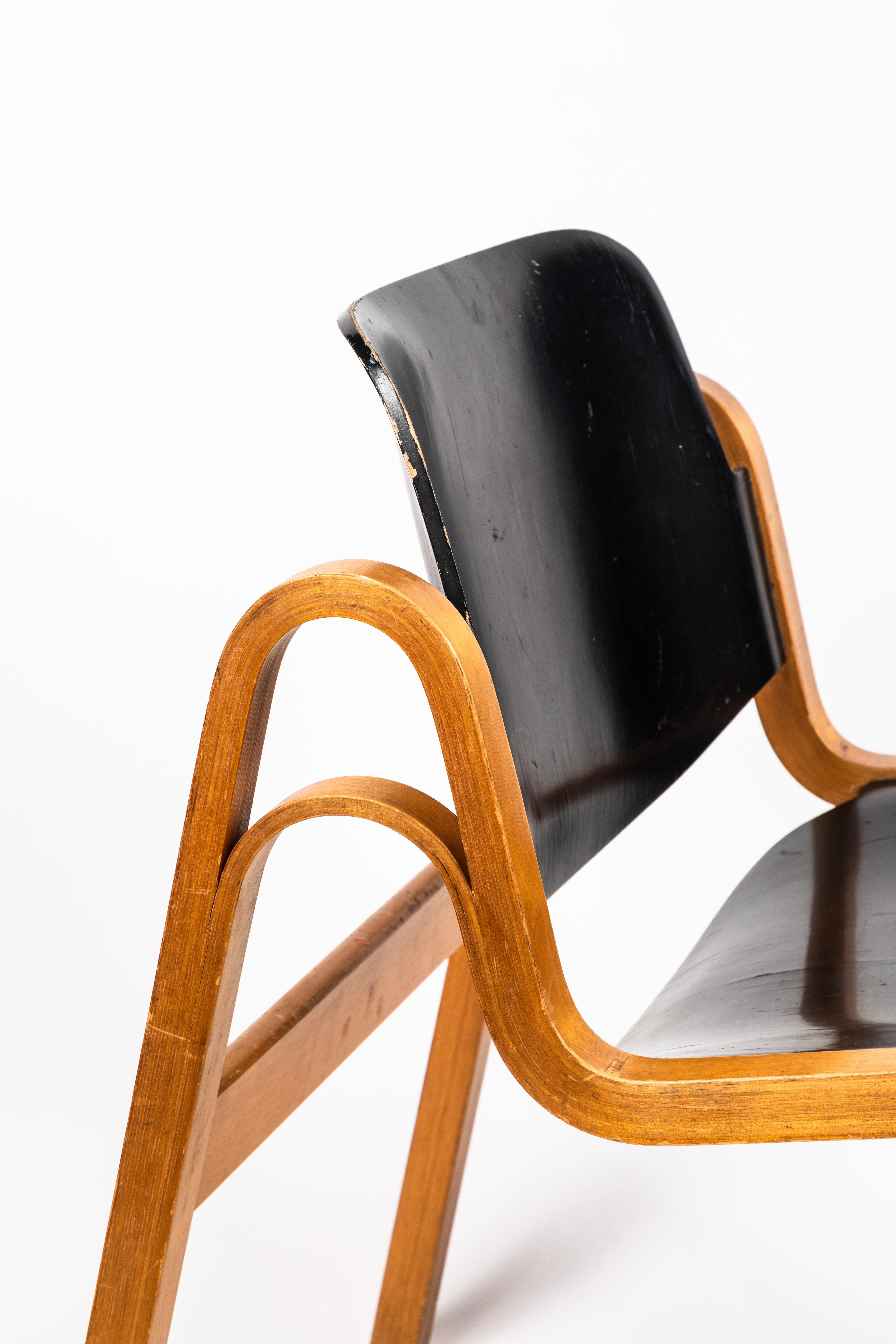 Plywood 1950s Ilmari Tapiovaara 'Wilhelmina' Chair