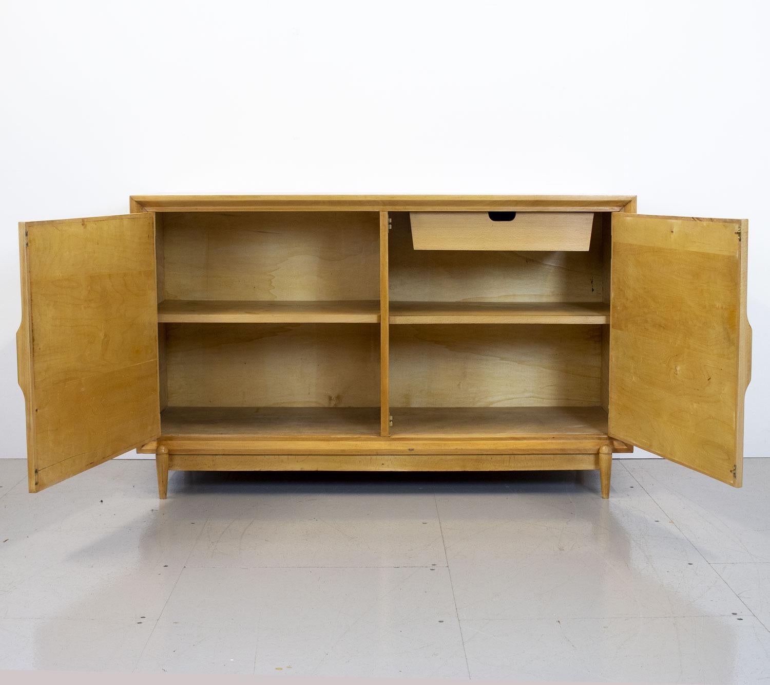 Mid-Century Modern 1950s Indian Laurel Sideboard by Kelvin McAvoy for Liberty’s For Sale