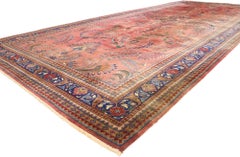 1950's Indian Persian Sarouk Rug with Modern Style