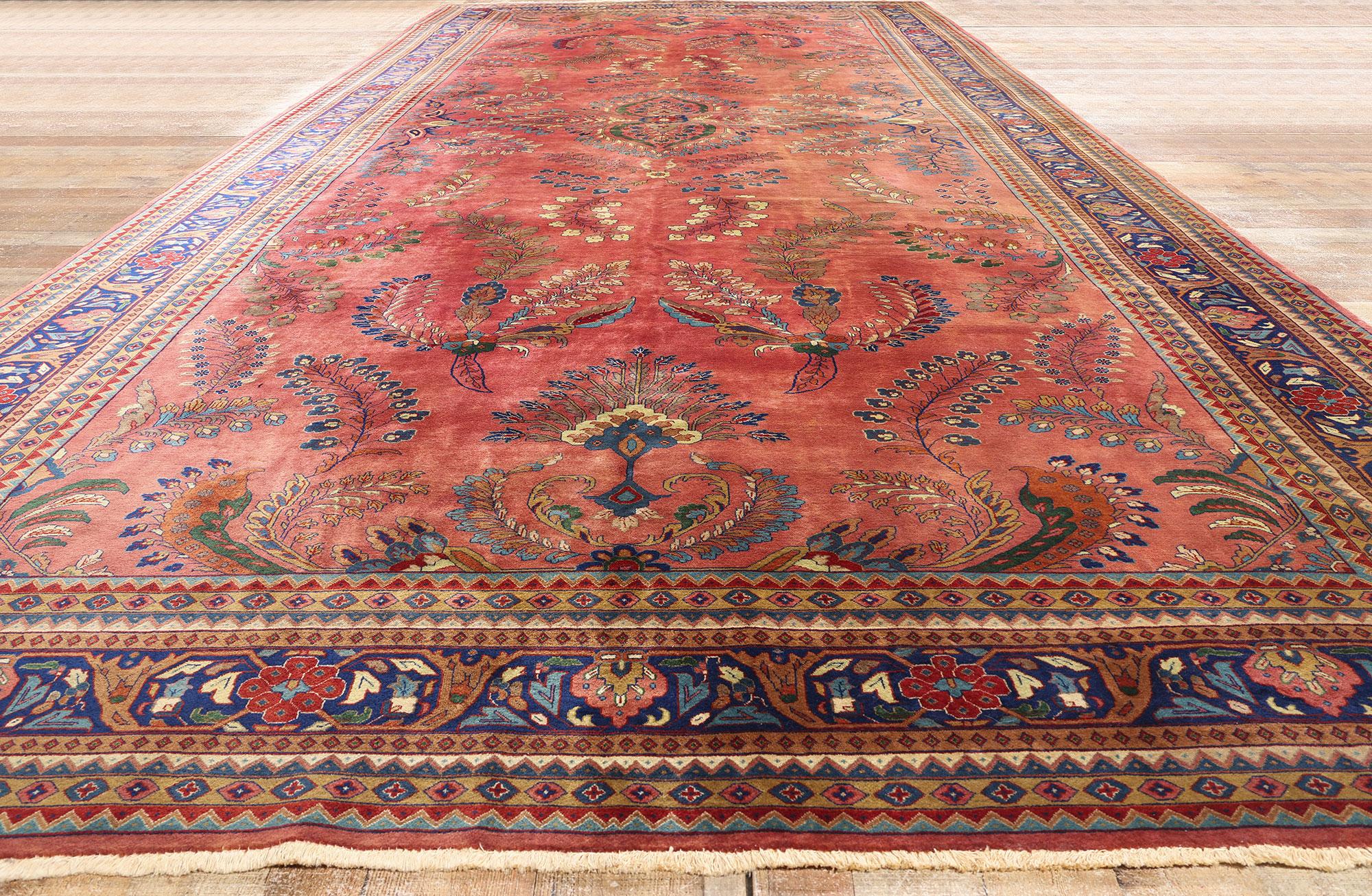 Tappeto Sarouk indiano persiano degli anni '50 con stile moderno in vendita 1
