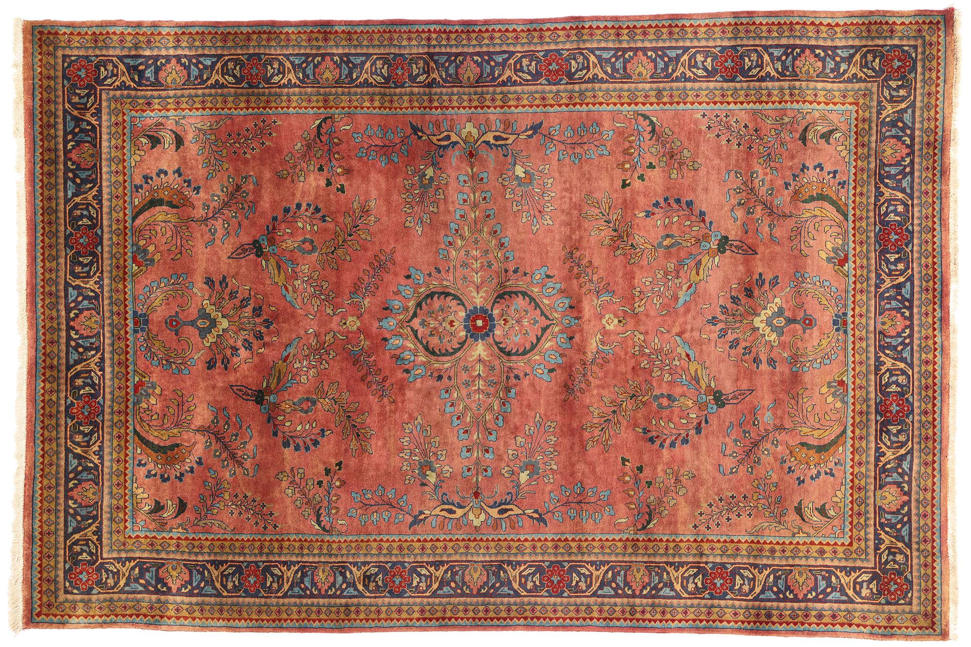 Tappeto Sarouk indiano degli anni '50 con stile moderno in vendita 3