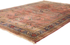 1950's Indian Sarouk Carpet with Modern Style