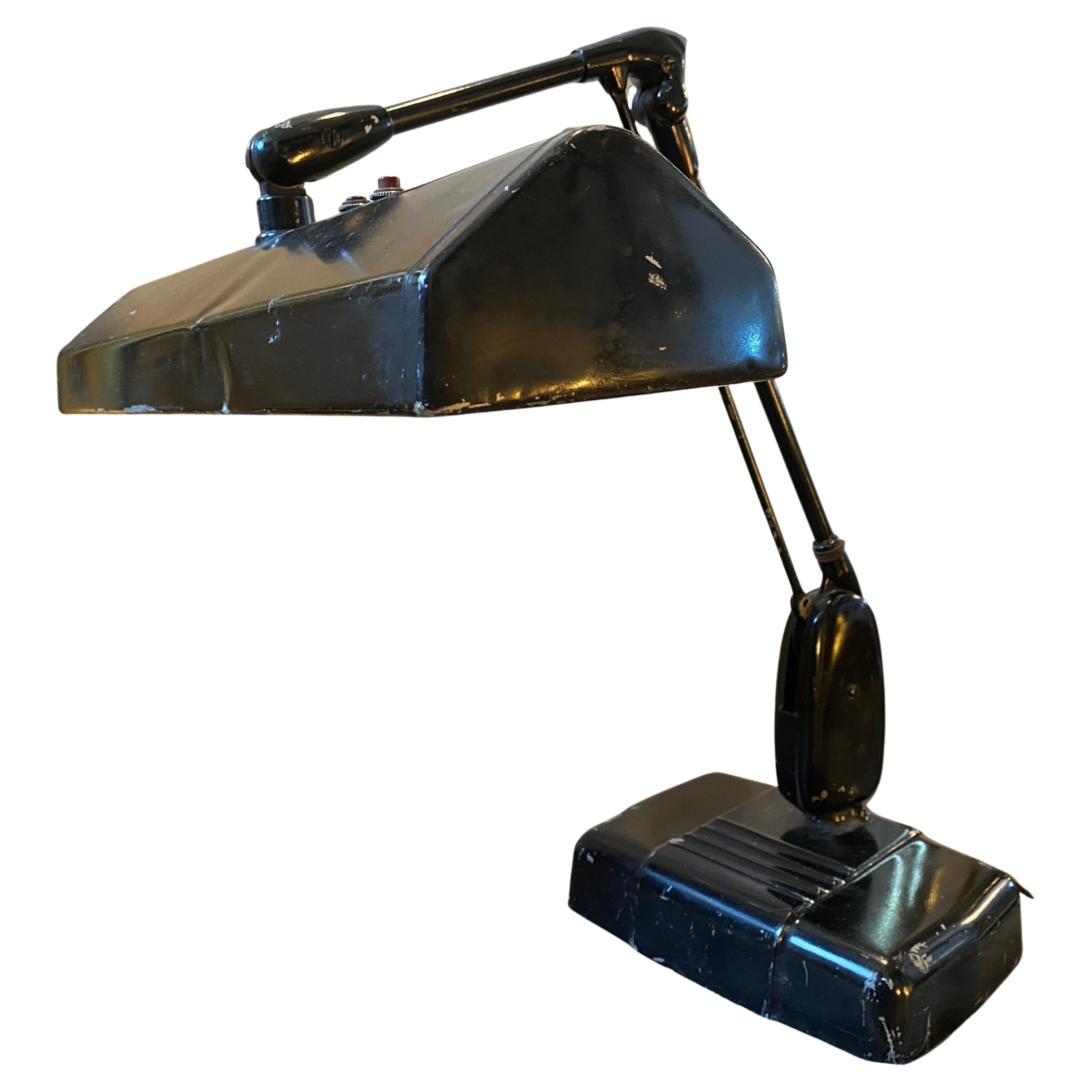 A 1950s Industrial American Table Lamp by Dazor For Sale