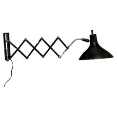  1950s Industrial Atomic Age Scissor Multidirectional Wall Lamp by Lightolier 