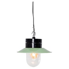 Lampe pendante industrielle en bakélite des années 1950