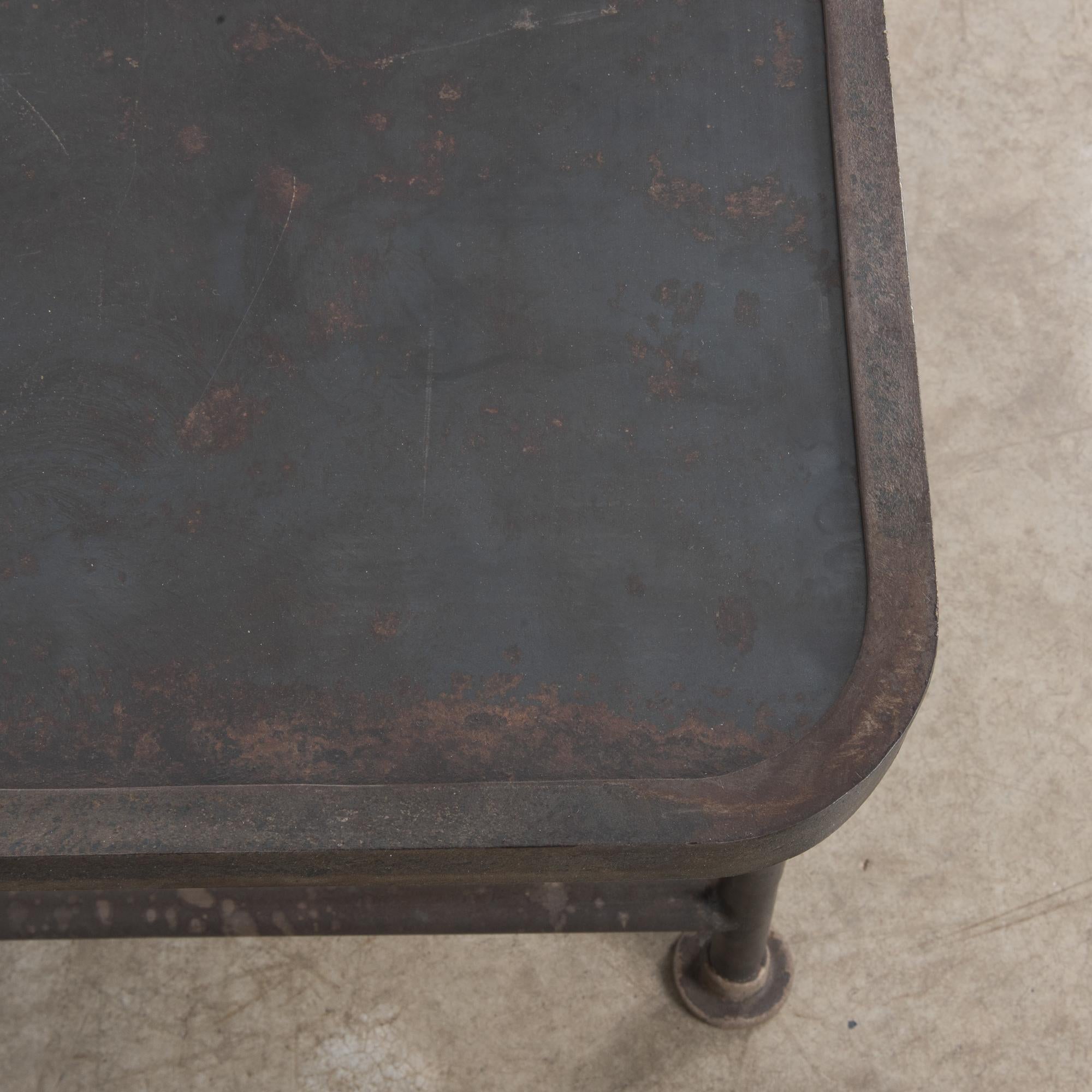 1950s Industrial Belgian Work Table 5