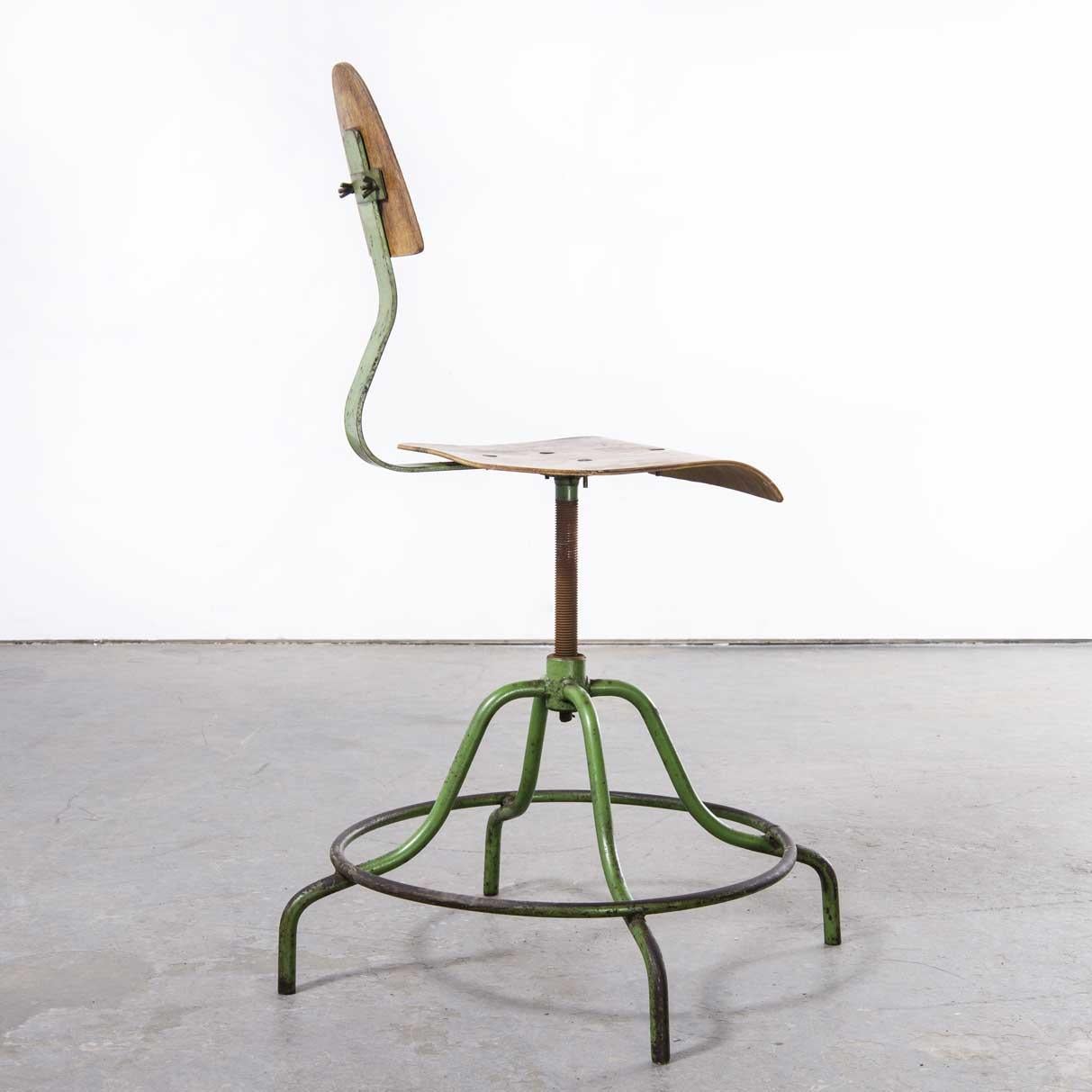 1950's Industrial Czech Swivel Chair - (1767) For Sale 1
