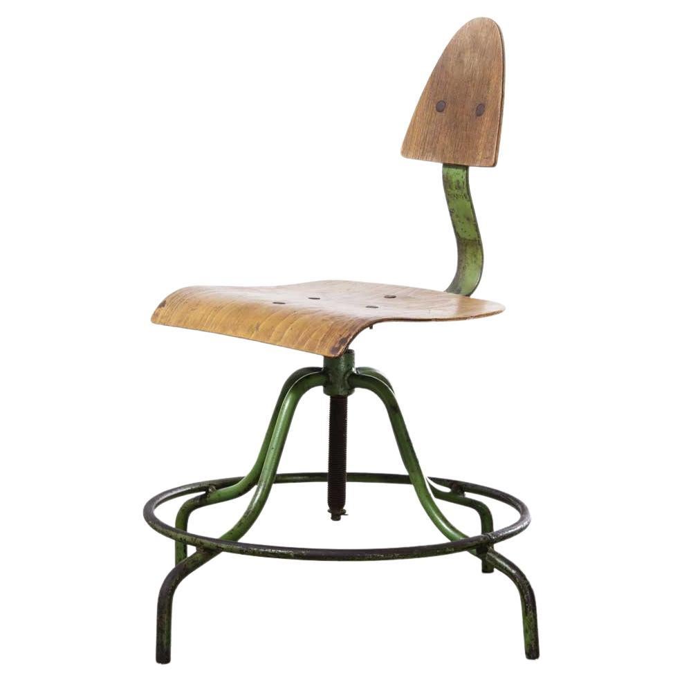 1950's Industrial Czech Swivel Chair - (1767)