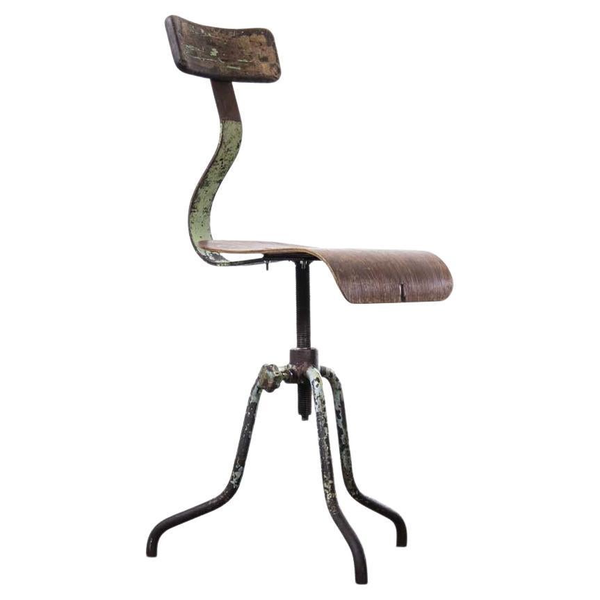 1950's Industrial Czech Swivel Chair, '1767.2' For Sale