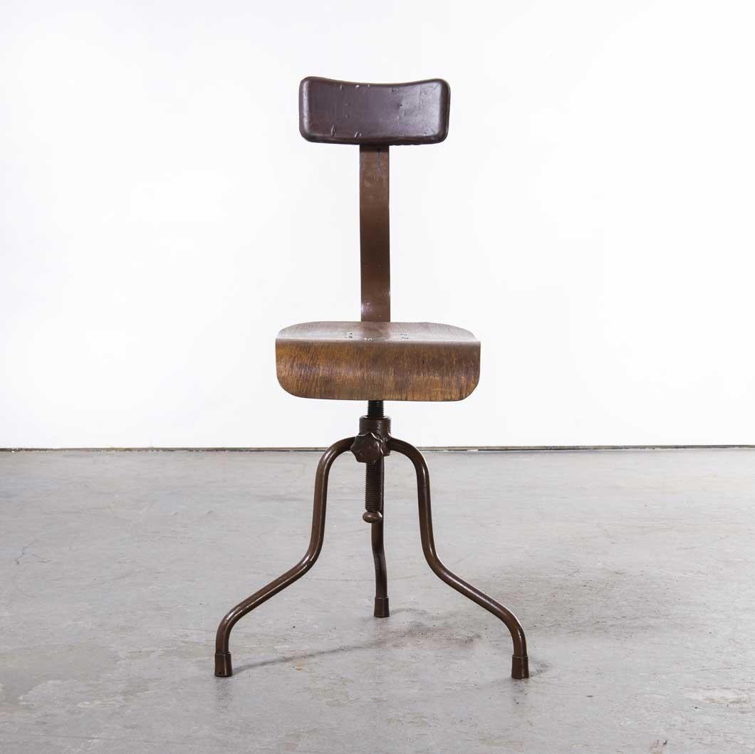 1950's Industrial Czech Swivel Chair, '1767.3' For Sale 1