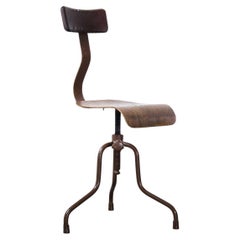 1950's Industrial Czech Swivel Chair, '1767.3'