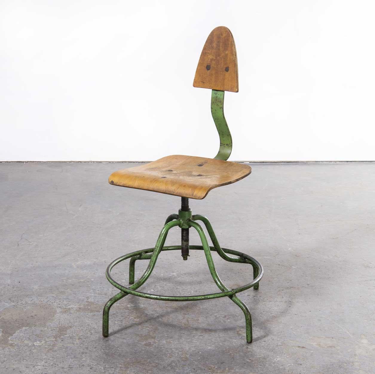 1950's Industrial Czech Swivel Chair, '1767.5' For Sale 5