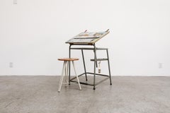 1950s Industrial Drafting Table