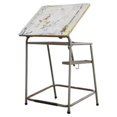 Retro 1950s Industrial Drafting Table