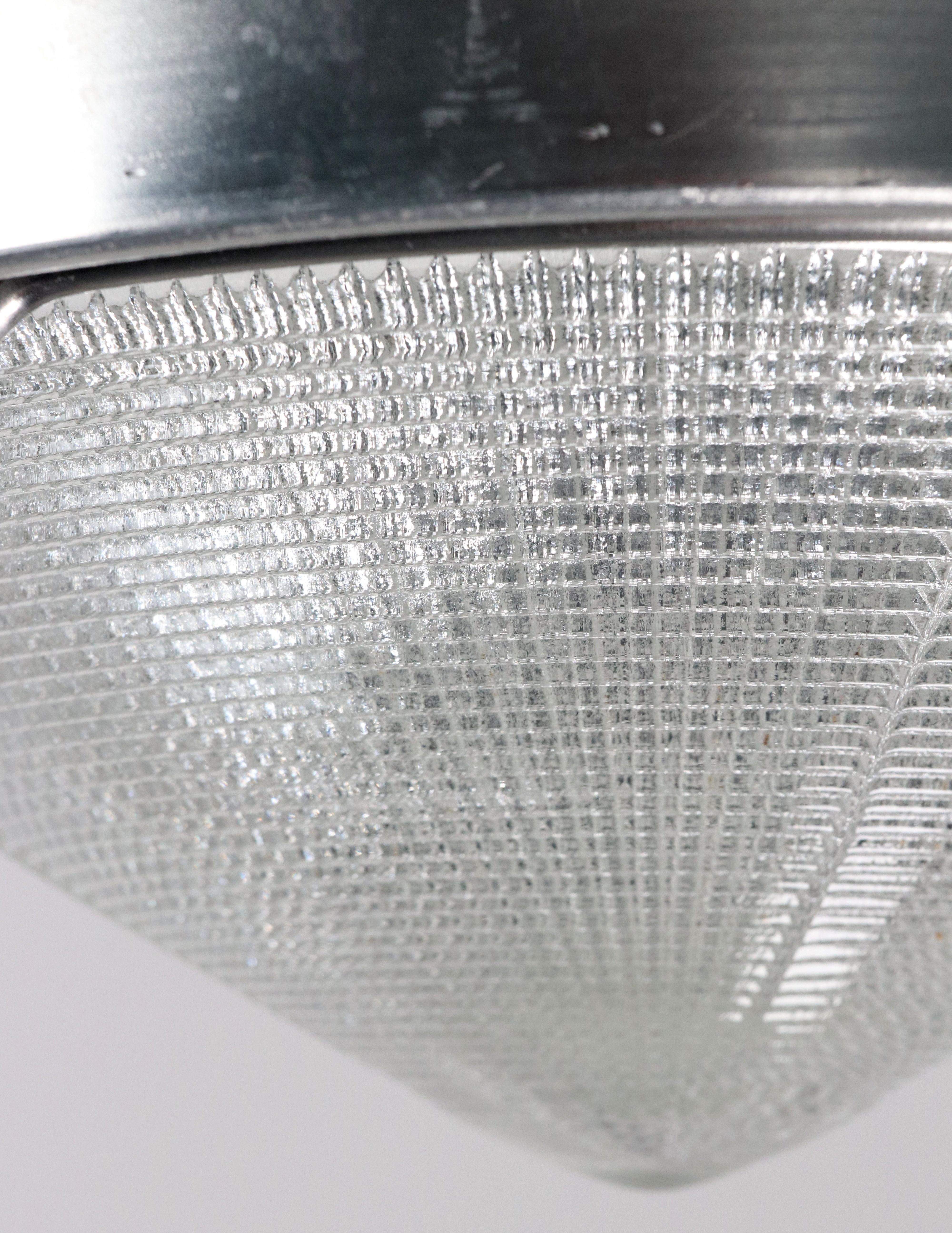 1950s Industrial Holophane Steel Pole Pendant Light Qty Available For Sale 6