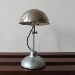 1950s Industrial Metek Metal Travelling Lamp Aluminium Folding Adjustable Lamp B