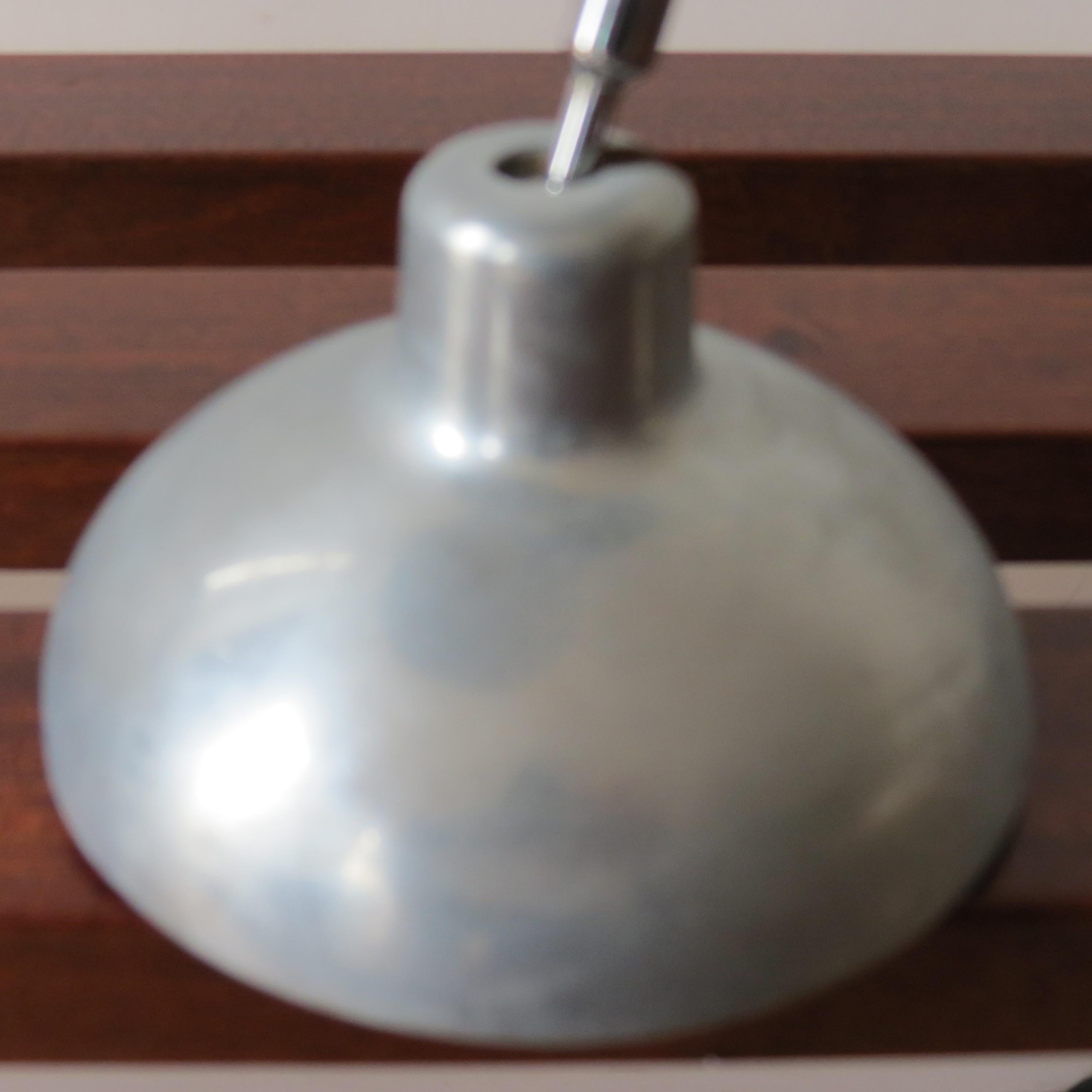 1950s Industrial Metek Metal Travelling Lamp Aluminium Folding Adjustable Lamp B 1