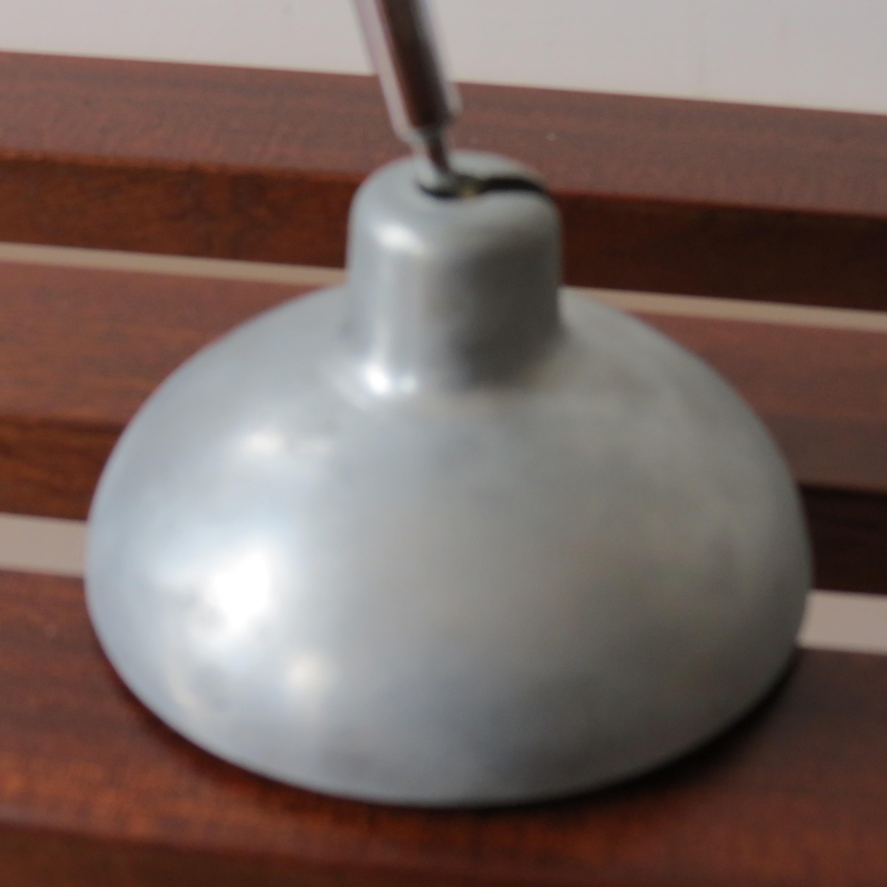 1950s Industrial Metek Metal Travelling Lamp Aluminium Folding Adjustable Lamp W 5