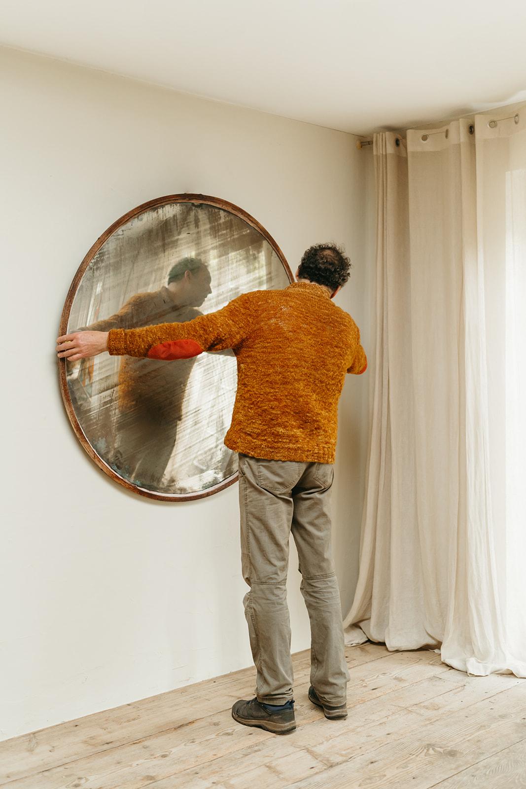20th Century 1950's industrial railway convex mirror ...