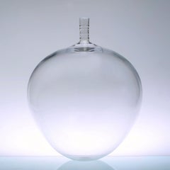 1950er Ingeborg Lundin „Pplet“-Vase aus klarem Glas für Orrefors