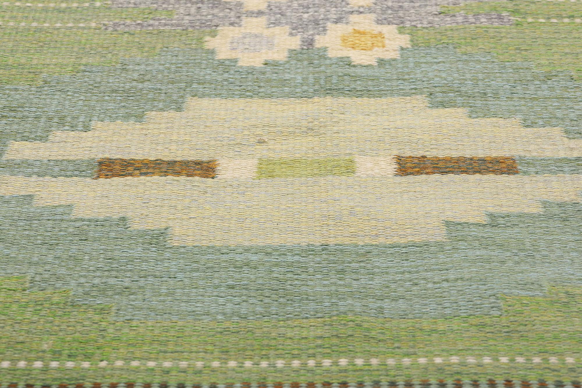 Ingegerd Silow, svedese, scandinavo, anni '50, Röllakan, design biofilico con tonalità della terra. in vendita 7