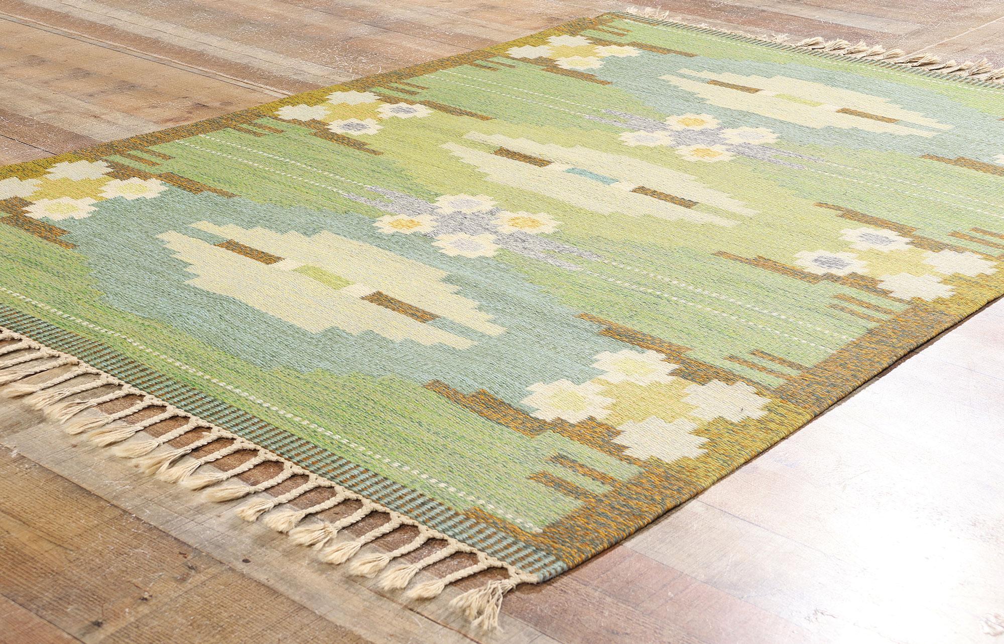 Svedese Ingegerd Silow, svedese, scandinavo, anni '50, Röllakan, design biofilico con tonalità della terra. in vendita