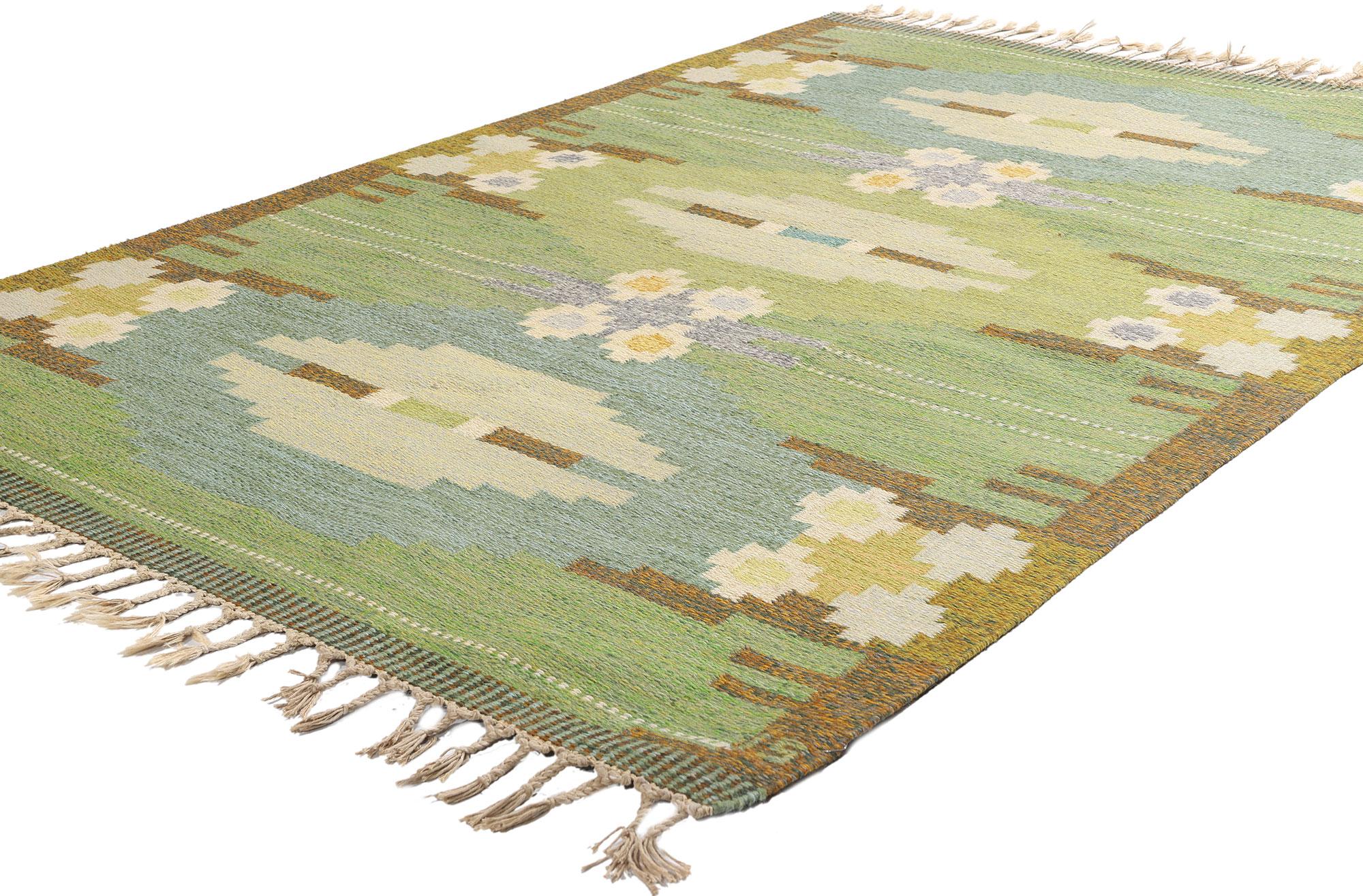 Estetismo Ingegerd Silow, svedese, scandinavo, anni '50, Röllakan, design biofilico con tonalità della terra. in vendita