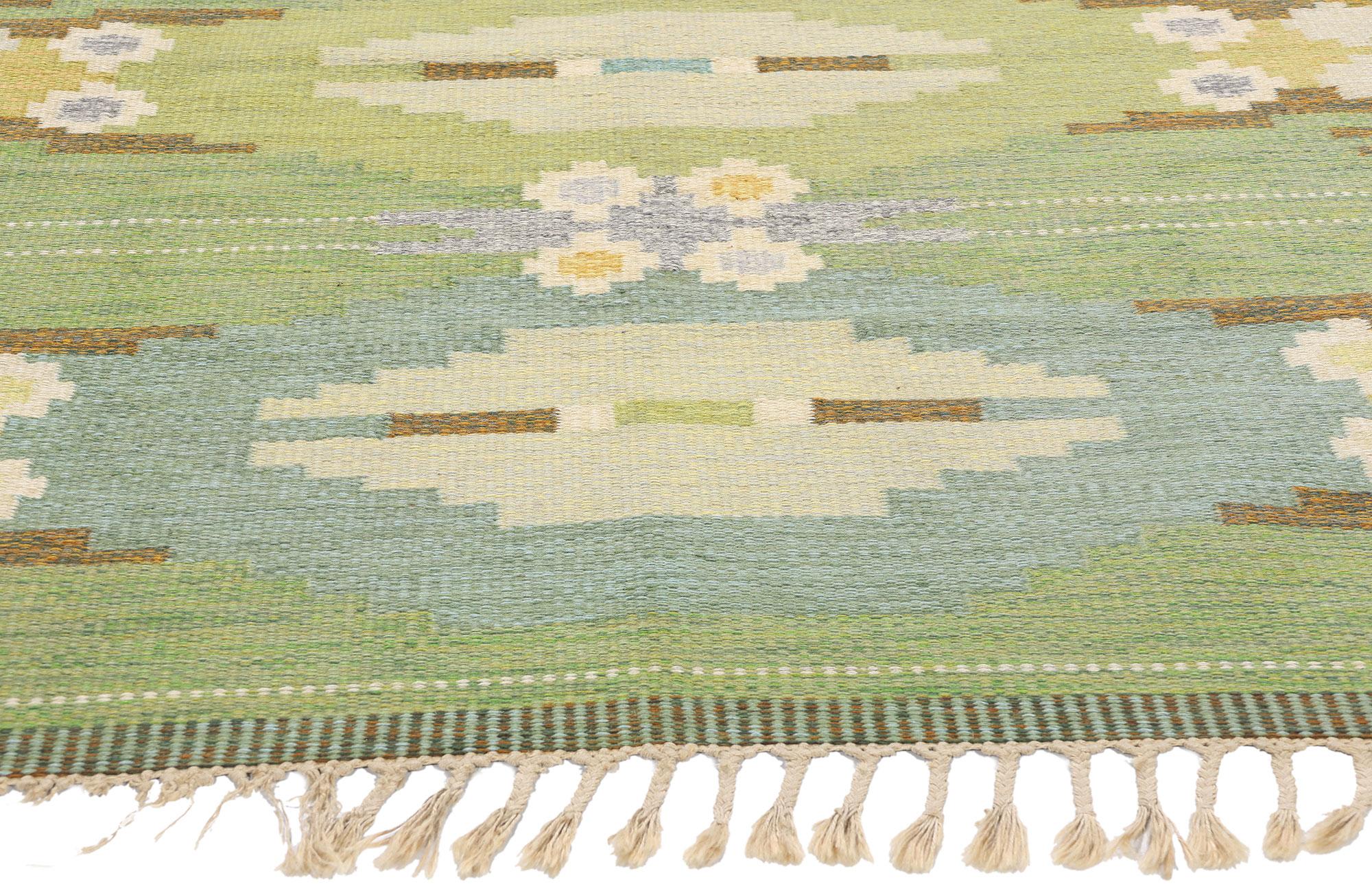 XX secolo Ingegerd Silow, svedese, scandinavo, anni '50, Röllakan, design biofilico con tonalità della terra. in vendita