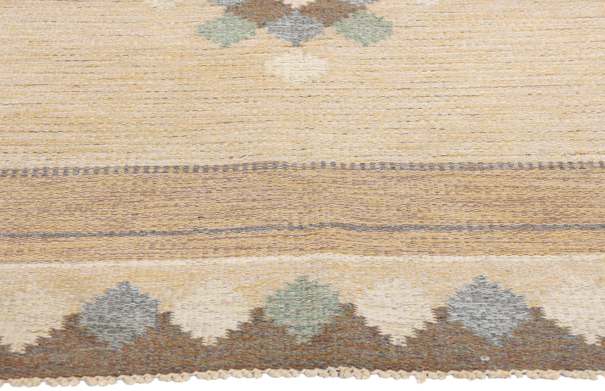 20th Century 1950's Ingegerd Silow Swedish Scandinavian Röllakan with Traditional Style For Sale