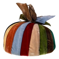 1950s Irina Roublon Couture Multicolor Velvet Ribbon Bubble Hat