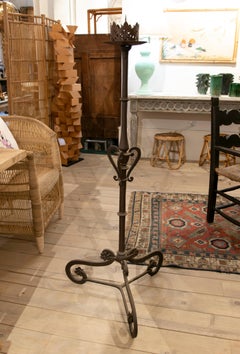 1950's Iron Candle Holder