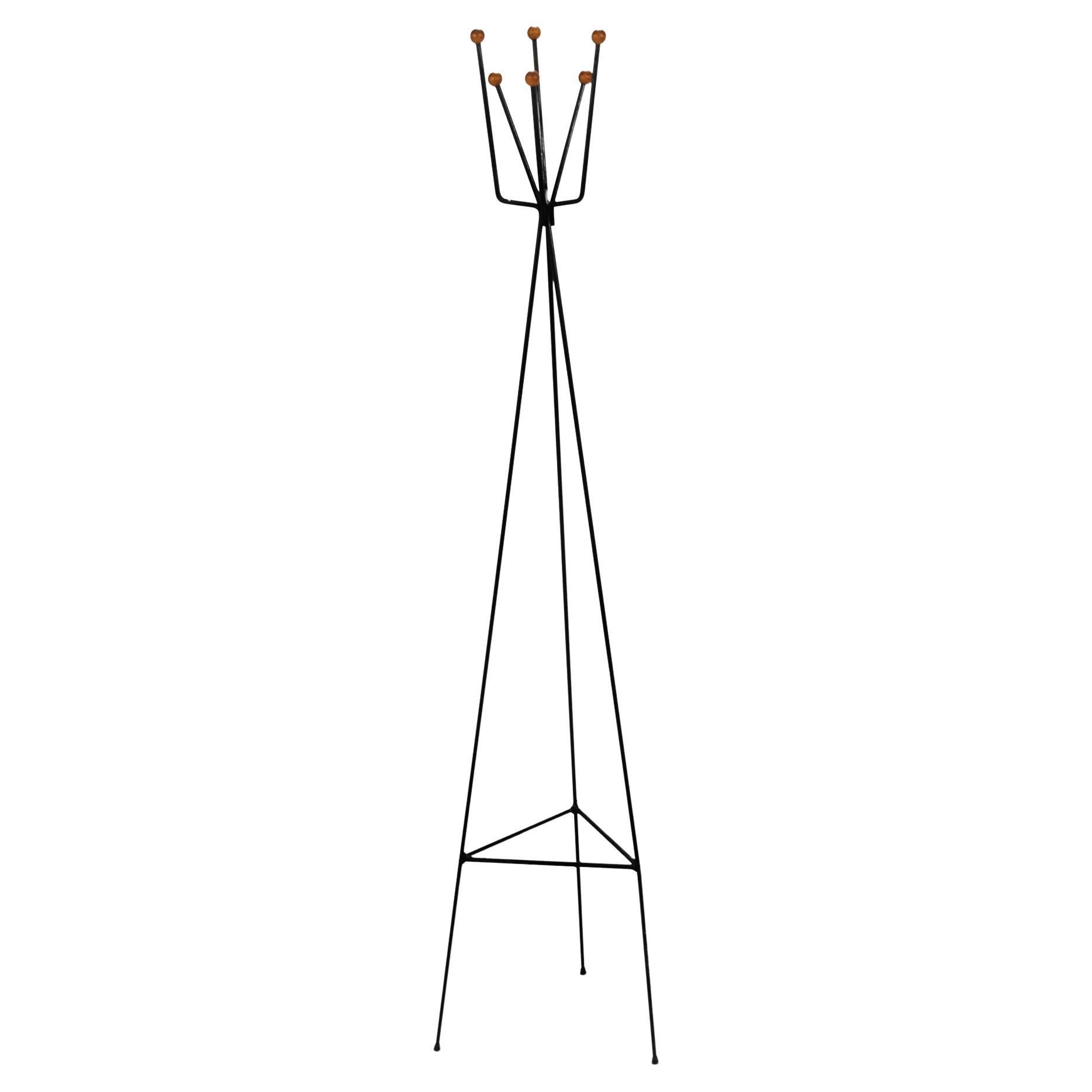 1950er Eisen Garderobe/Ständer