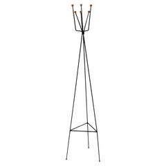 Vintage 1950s Iron Coat Rack/ Stand