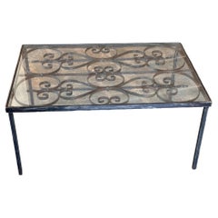 1950s Iron Coffee Table