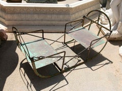 1950s Iron Ferris wheel seats with Facing Seats