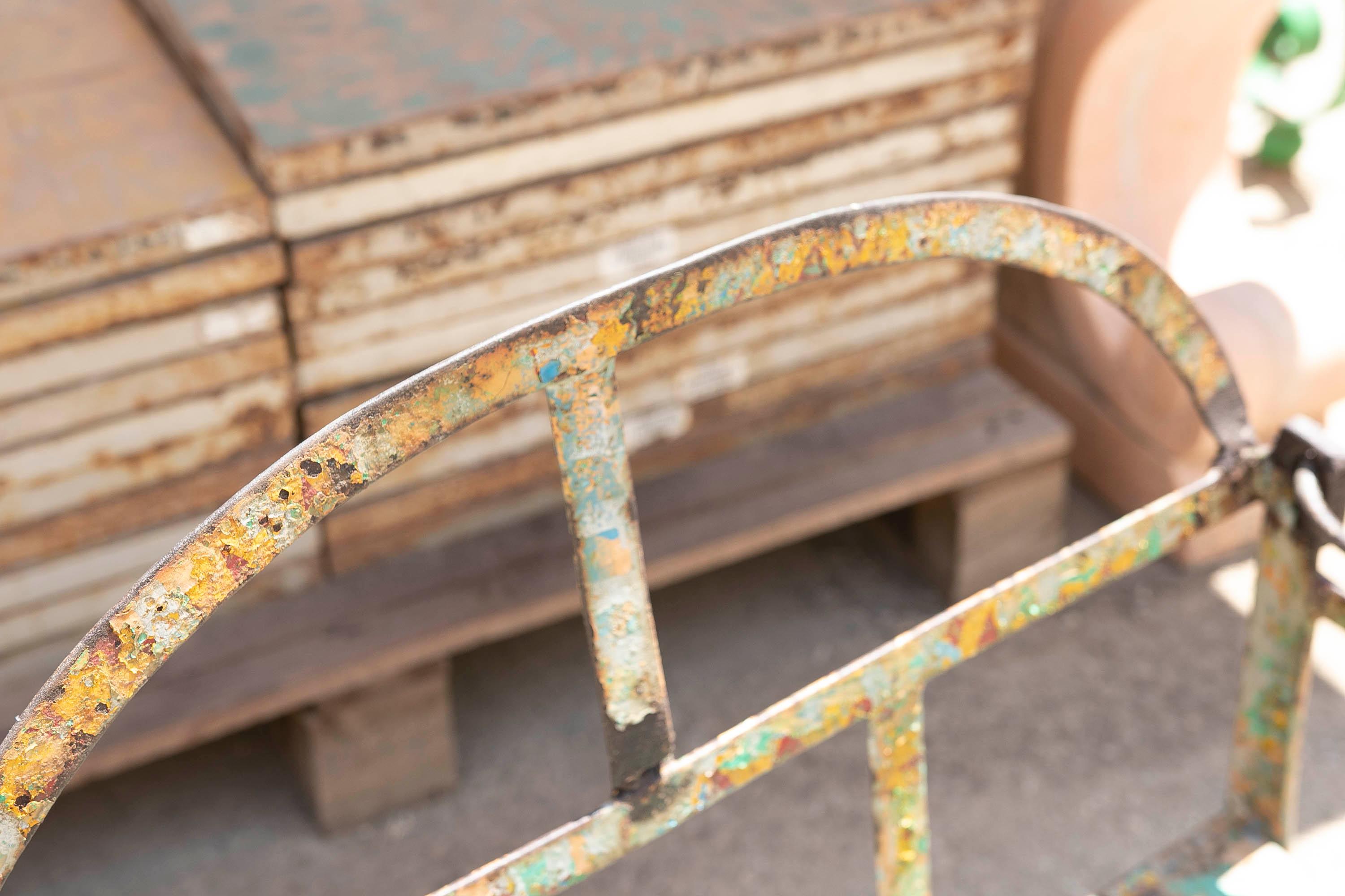 1950s Iron Ferris wheel seats with Facing Seats For Sale 14