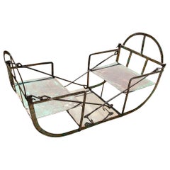 1950s Iron Ferris wheel seats with Facing Seats