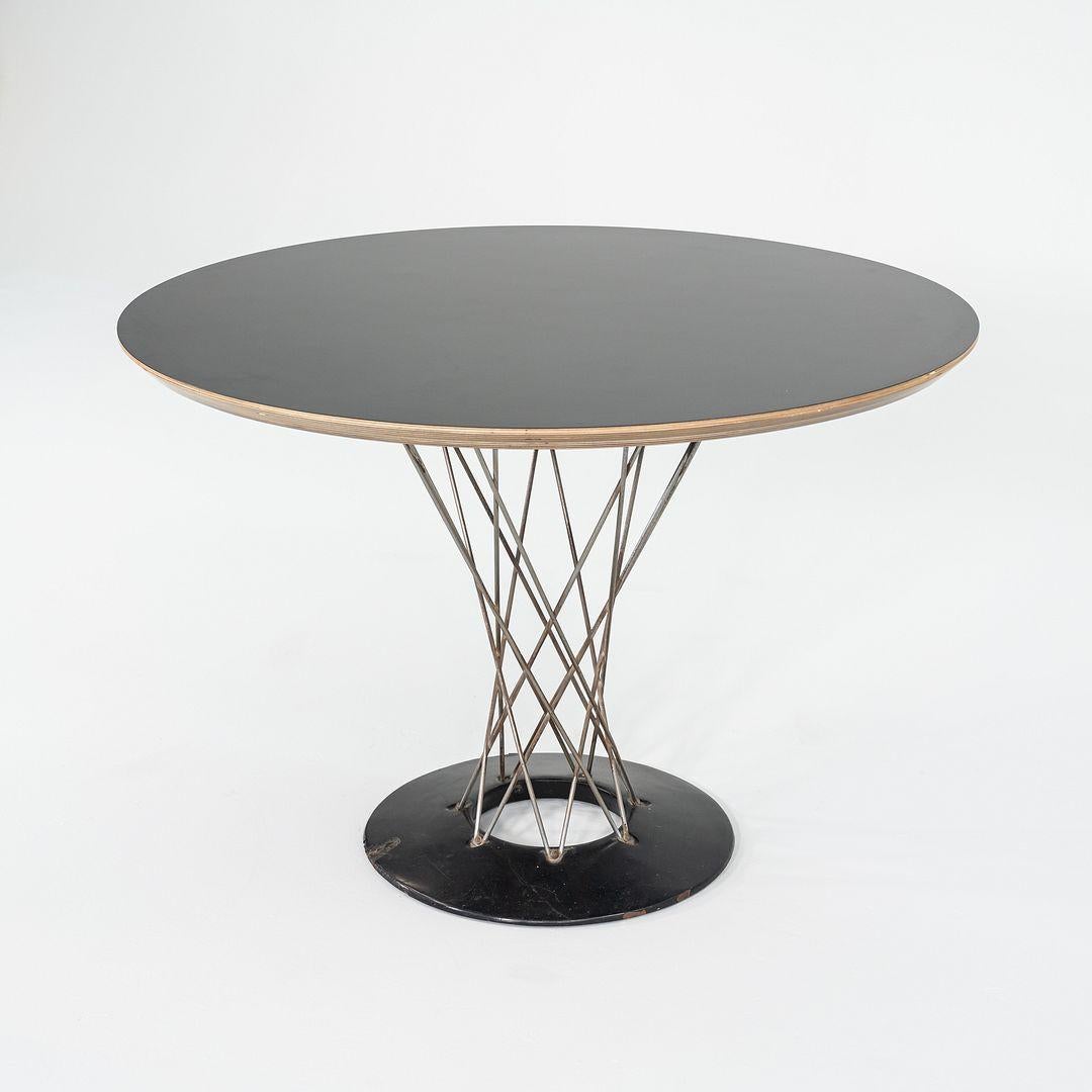 Milieu du XXe siècle 1950 Isamu Noguchi pour Knoll Table de salle à manger Cyclone avec plateau 42 en vente