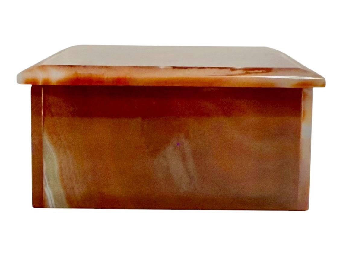 1950s Italian Agate Box For Sale 7