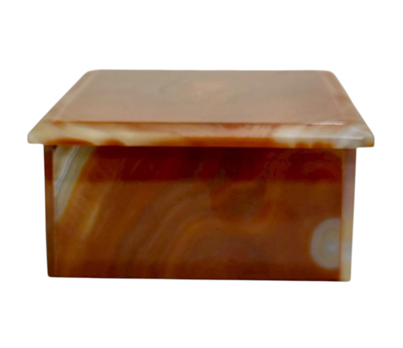 1950s Italian Agate Box For Sale 1