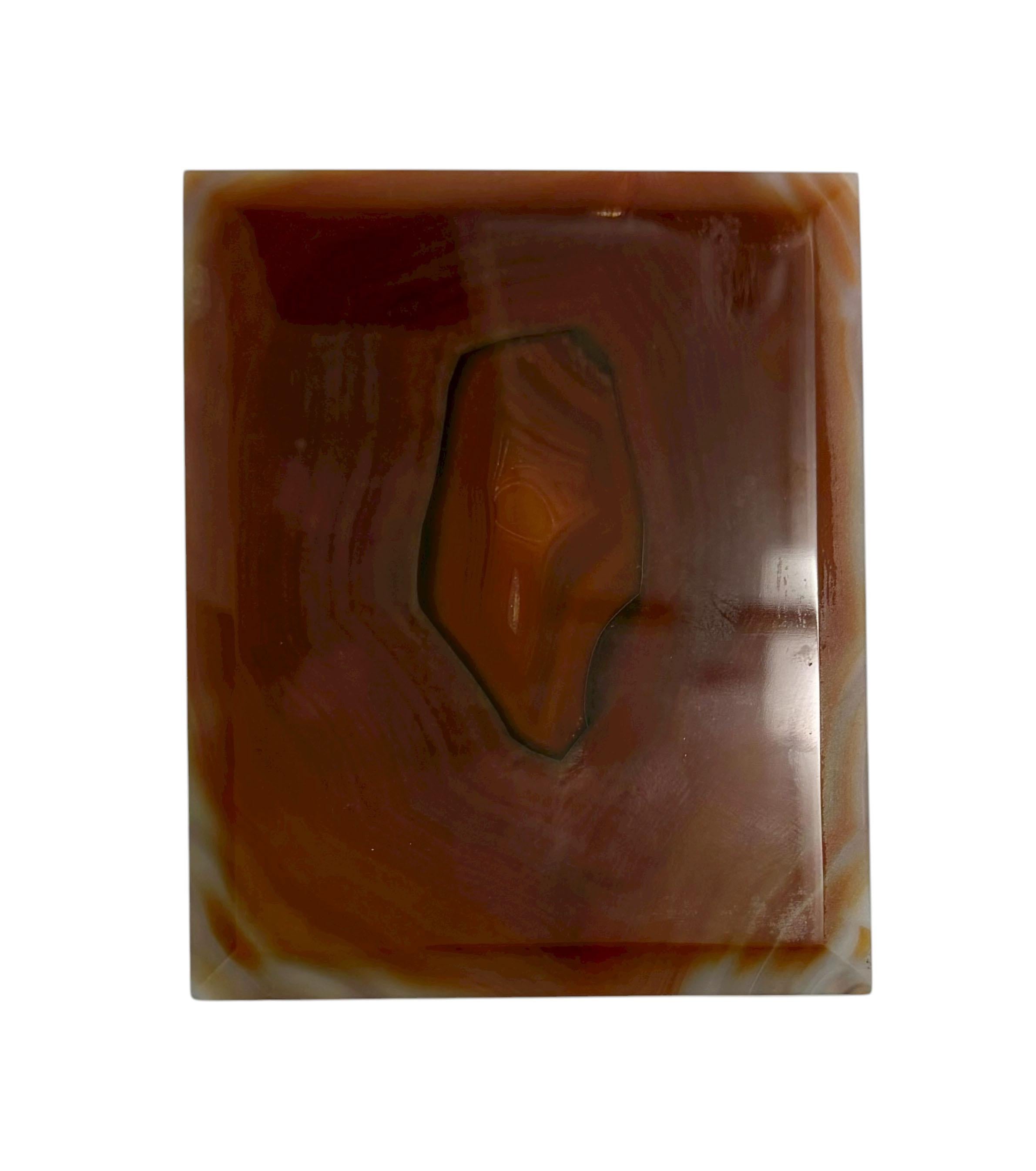 1950s Italian Agate Box For Sale 3