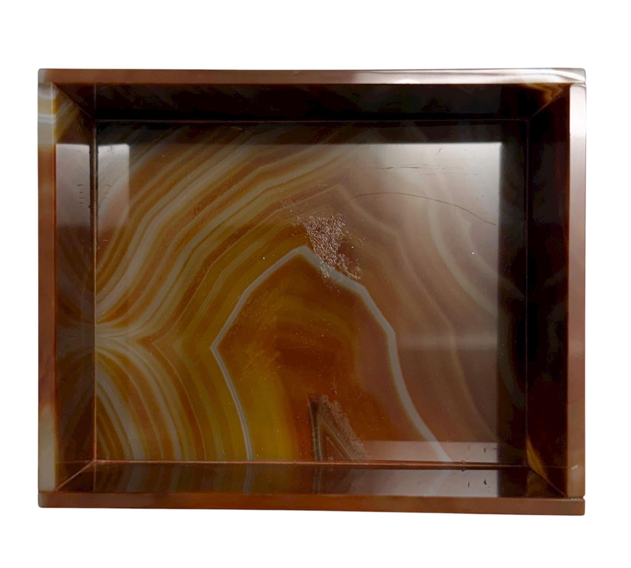 1950s Italian Agate Box For Sale 5