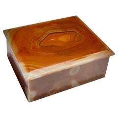 Caja de ágata italiana de los años 50