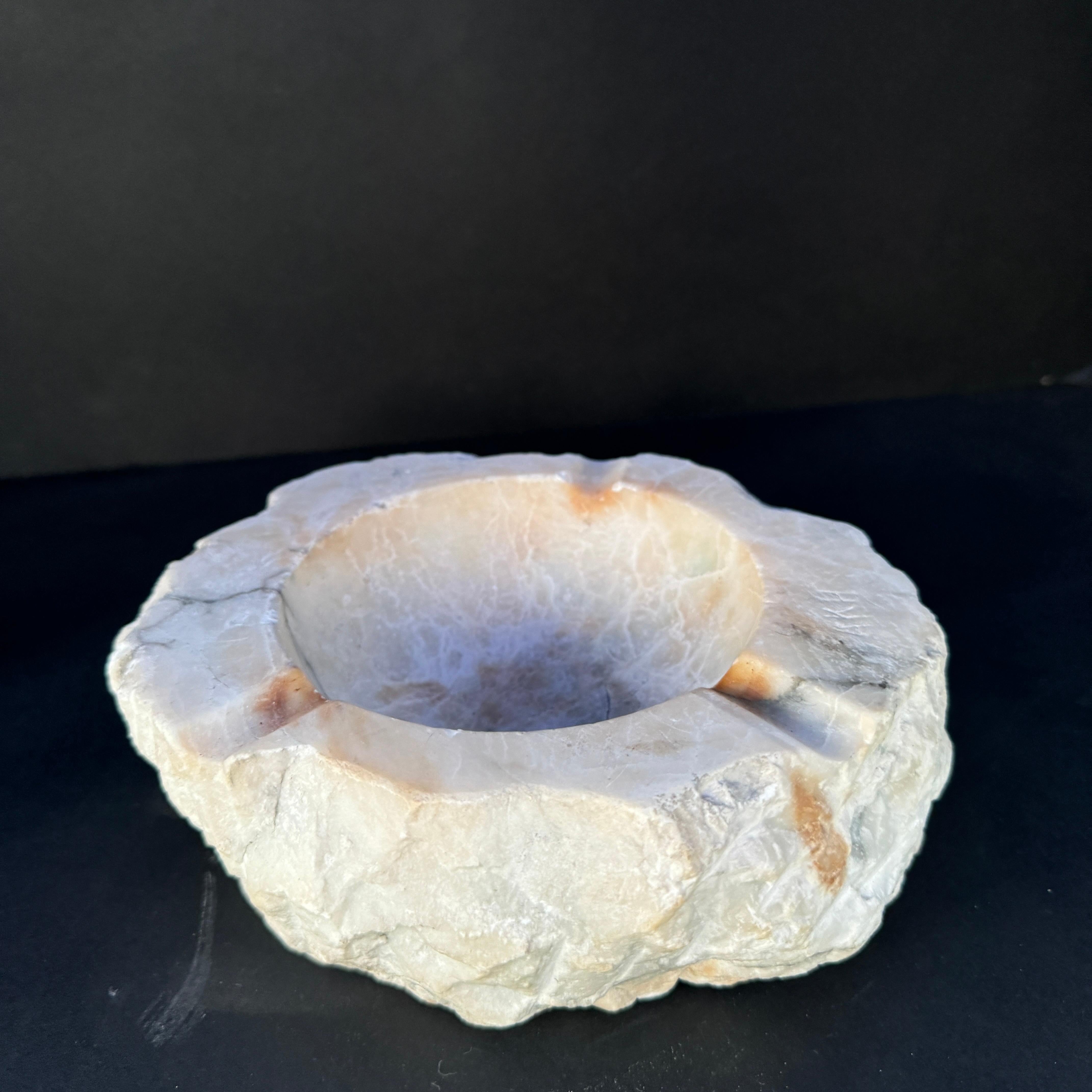 1950s Italian Alabaster Ashtray in the style of Romano Bianchi 4