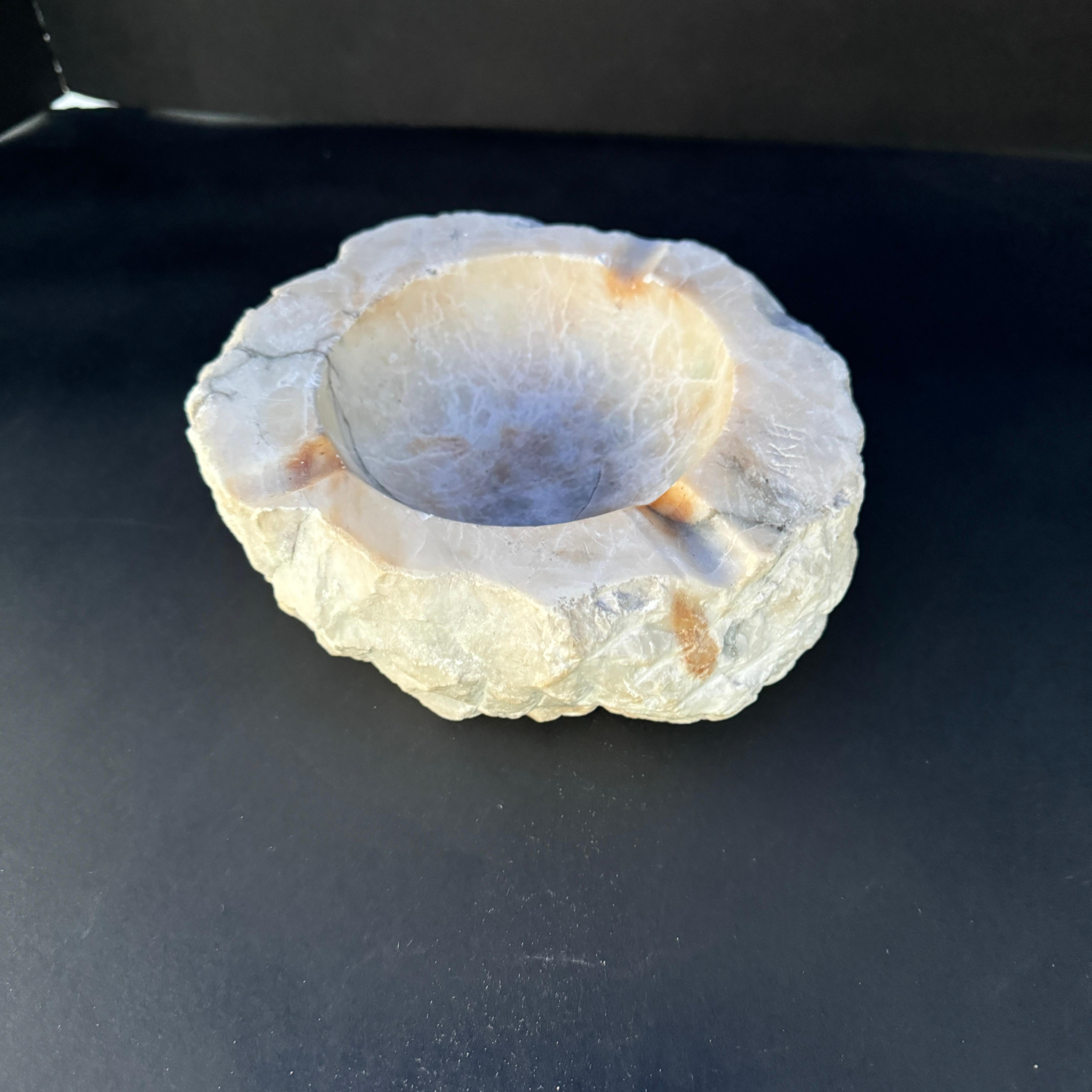 20th Century 1950s Italian Alabaster Ashtray in the style of Romano Bianchi