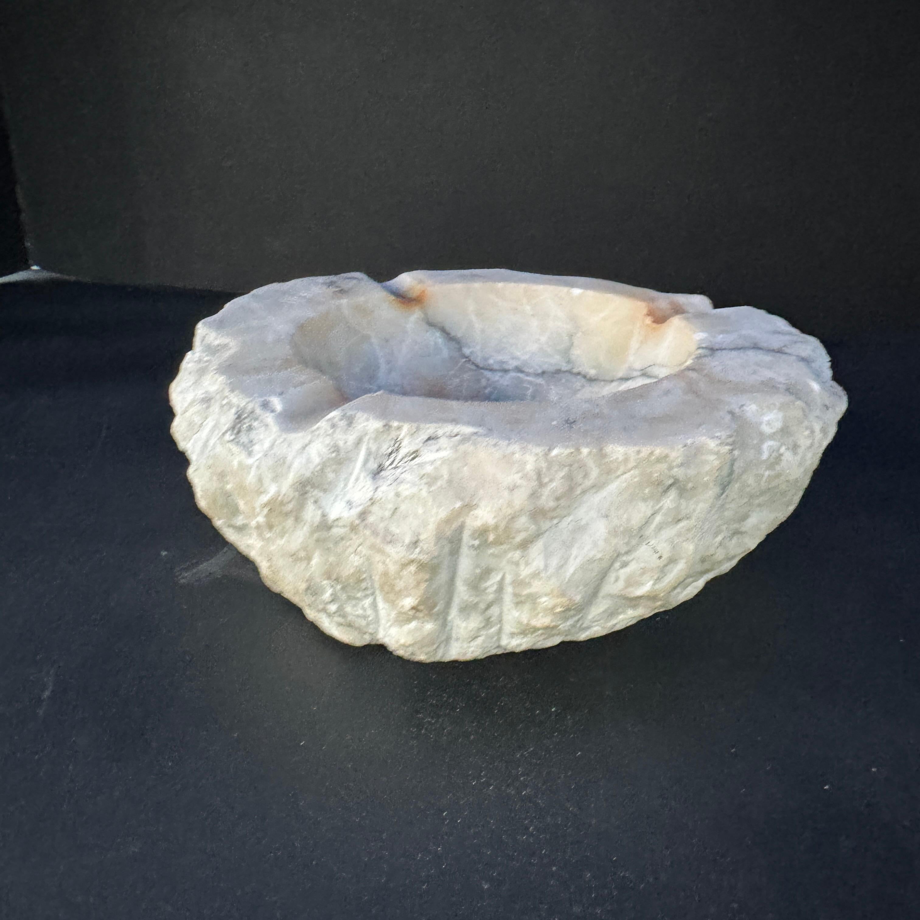1950s Italian Alabaster Ashtray in the style of Romano Bianchi 2