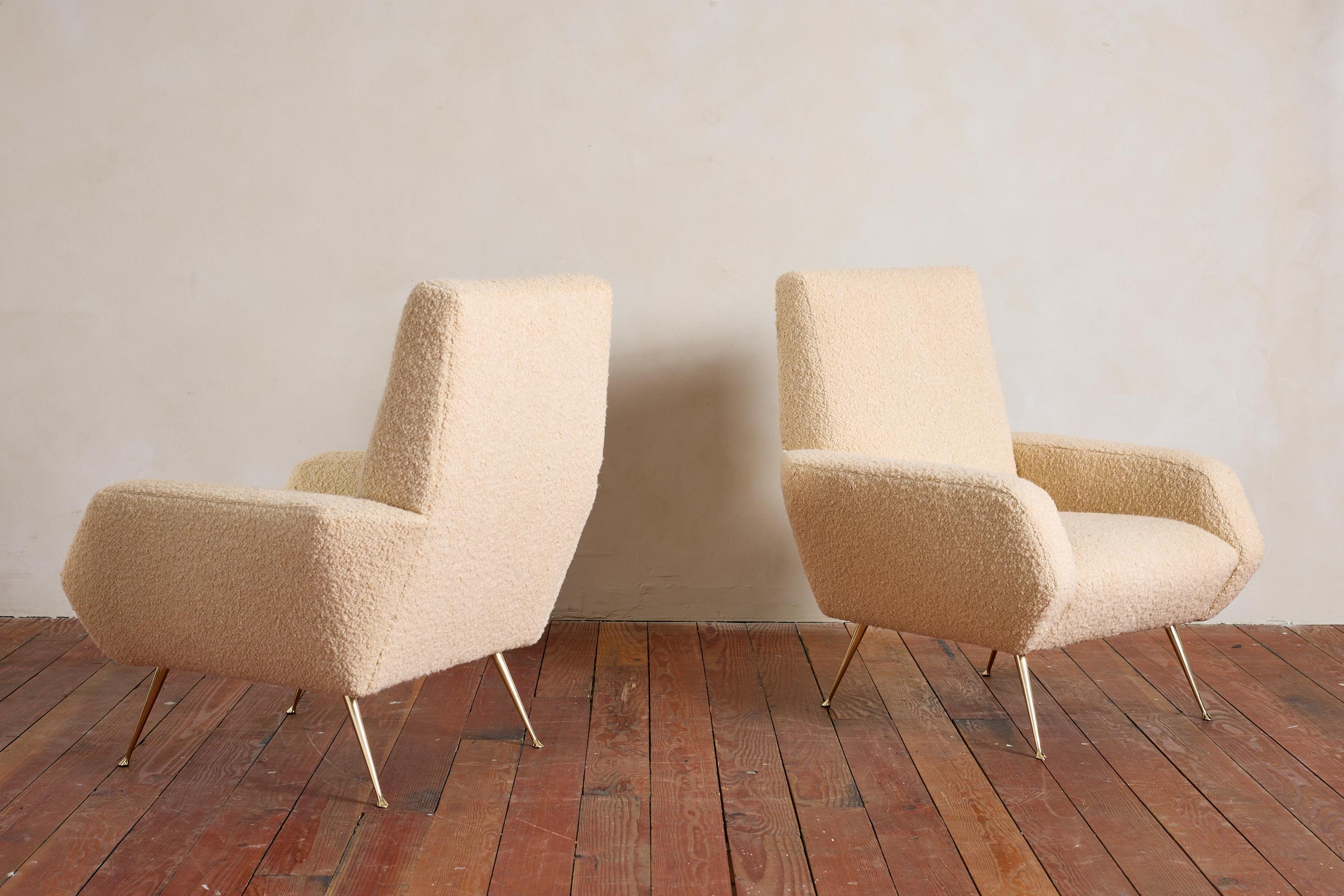 Sillones angulares italianos de los años 50 Italiano en venta